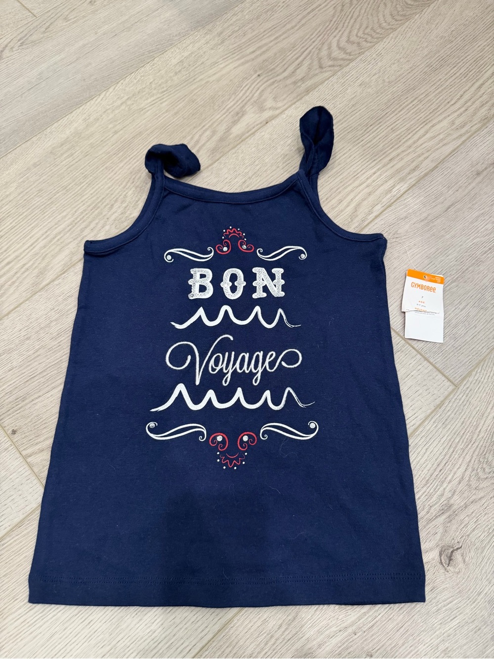 Gymboree Navy 'Bon Voyage' Girls Tank Top